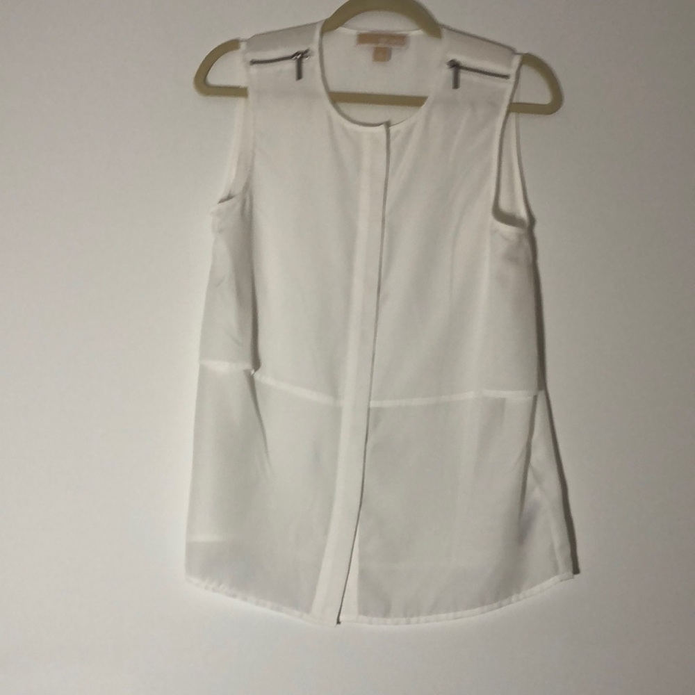 Michael Kors Sheer Sleeveless Blouse